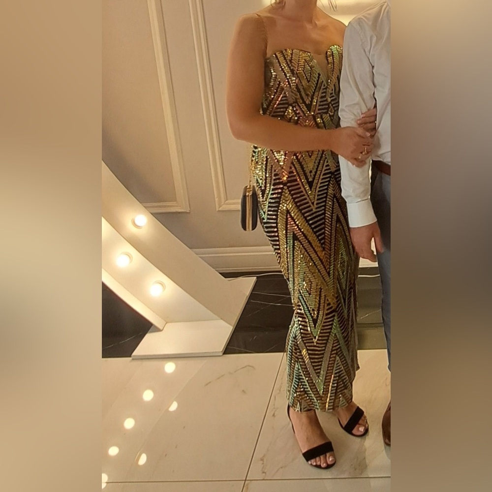 Strapless Sequins Dress - Size XL